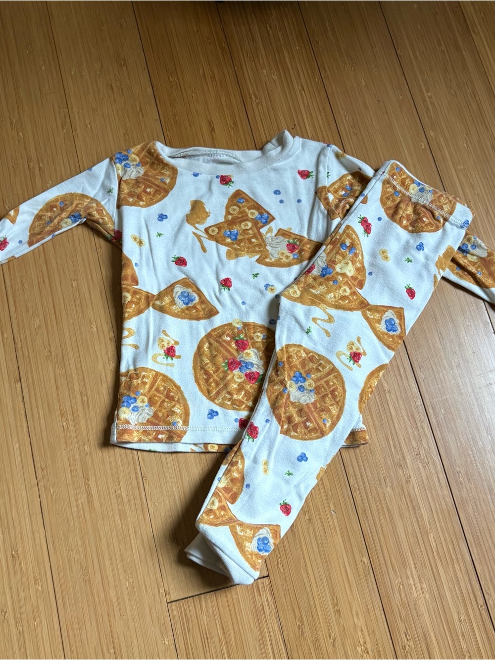 Burt's Bees Baby Cream Waffle & Berry Pajama Set